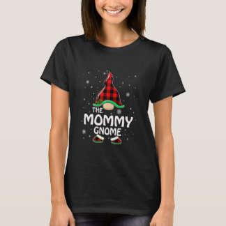 Mummy Gnome Buffalo Plaid Matching Family Christma T-Shirt