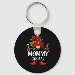 Mummy Gnome Matching Christmas PJS For Family Key Ring