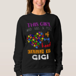 Mummy Grandmom Piece Girl Puzzle Autism Awareness Sweatshirt