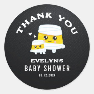 Mummy Halloween Baby Shower Classic Round Sticker