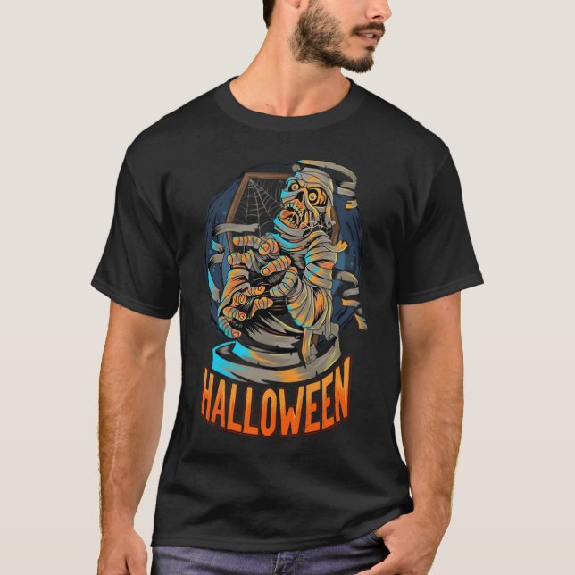 mummy halloween family T-Shirt (Front)