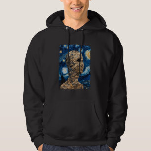Mummy Halloween Starry Night Painting Hoodie