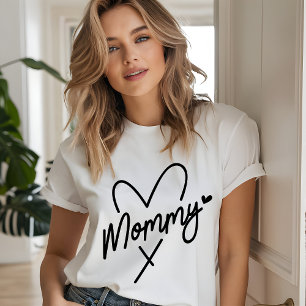 Mummy Heart Simple Mother’s Day Gift Tri-Blend Shirt