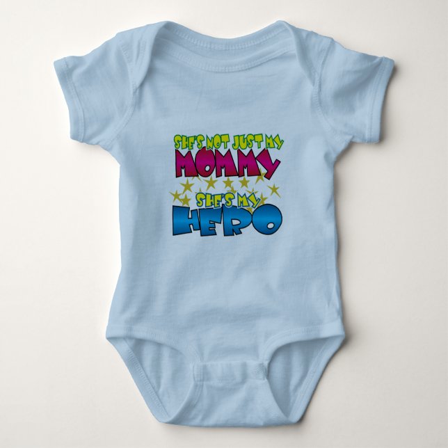 Mummy Hero Baby Bodysuit (Front)