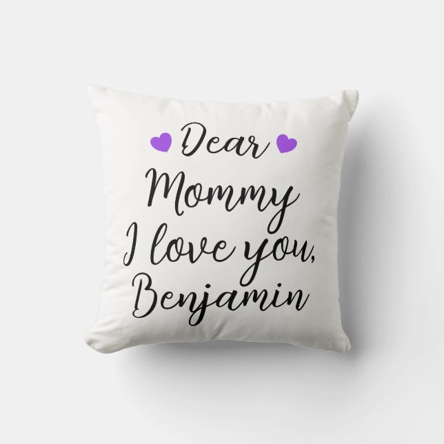 Mummy, I Love You Cushion (Front)