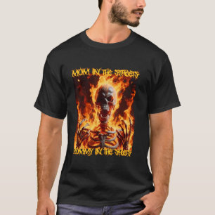 Mummy In The Sheets Funny Cringe Hard Skeleton Mem T-Shirt
