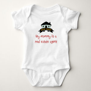 Mummy is a Real Estate Agent baby t-shirt. Bodysuit