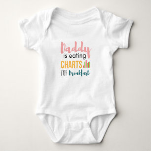 Mummy is Eating Charts for breakfast Baby Bodysuit