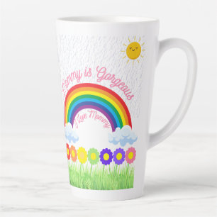 Mummy is Gorgeous Rainbow – Cute Mother’s Day Gift Latte Mug