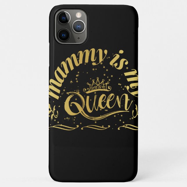 Mummy Is My Queen Gold Case-Mate iPhone Case (Back)