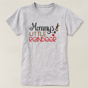 Mummy Little Reindeer Christmas T-Shirt