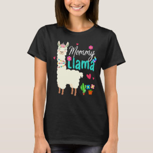Mummy Llama Mother's Day Women Mum Birthday T-Shirt