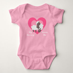 Mummy Loves Me Lamb Baby Bodysuit