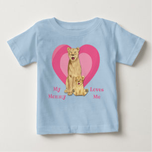 Mummy Loves Me Lion Baby Baby T-Shirt