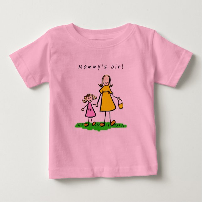 Mummy & Me (Blonde with Title) Baby T-Shirt (Front)