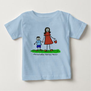 Mummy & Me Boy - Brunettte Mother & Son Shirts
