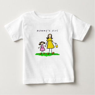 Mummy & Me (Brunette with Title) Baby T-Shirt