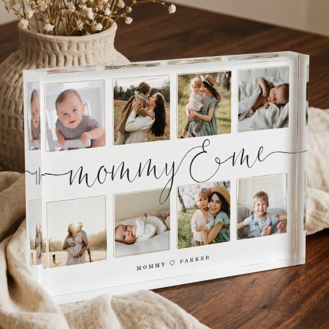 Mummy & Me Elegant Script | Photo Grid Collage Block (Mommy & Me Elegant Script | Photo Grid Collage Block)