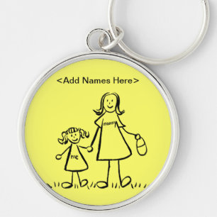 Mummy & Me Keychain (Customise Names Option)