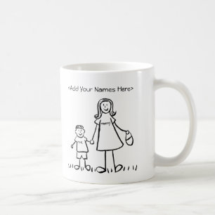 Mummy & Me - Mother & Little Boy Custom Mugs