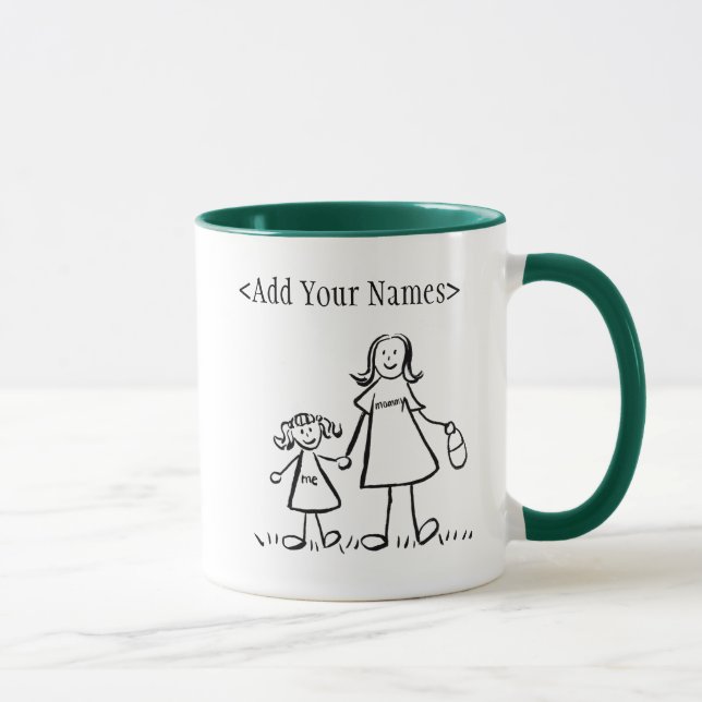 Mummy & Me Mug (Customise Names) (Right)