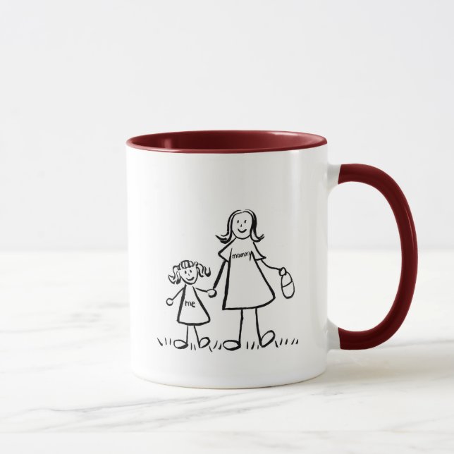 Mummy & Me Mug (Drawing with No Title) (Right)