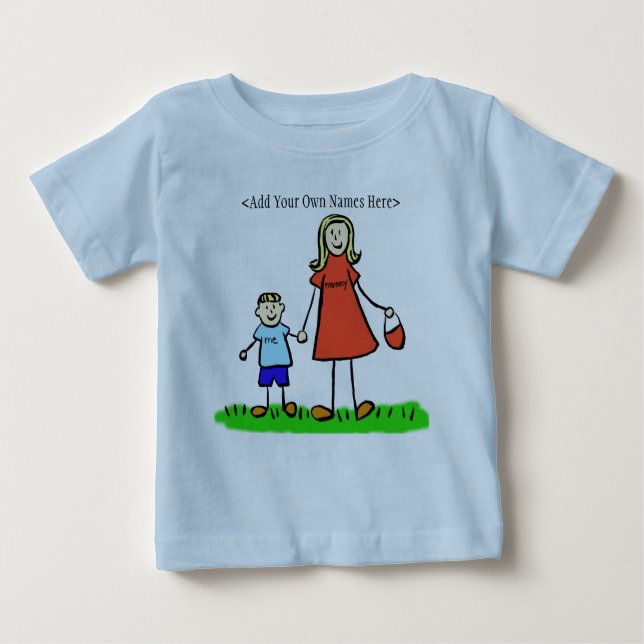 Mummy & Me T-Shirt (Blonde -Add Customised Names)) (Front)