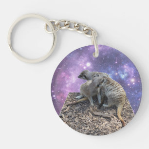 Mummy Meerkat And Pup, Key Ring