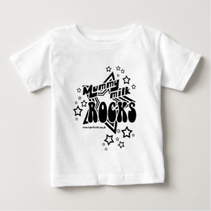 Mummy Milk Rocks Baby T-Shirt