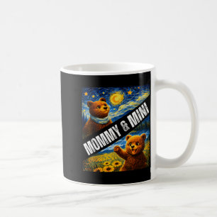 Mummy Mini Cute Bear Matching Mothers Day Starry Coffee Mug