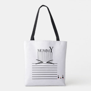 Mummy" Minimalist Tote Bag – Chic & Functioal