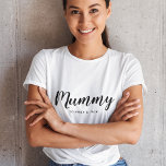 Mummy | Modern Mum Kids Names Mother's Day<br><div class="desc">Simply,  stylish "Mummy" custom design in modern minimalist typography which can easily be personalised with kids names or your own special message. The perfect unique gift for a new mum,  mother's day,  mum's birthday or just because!</div>