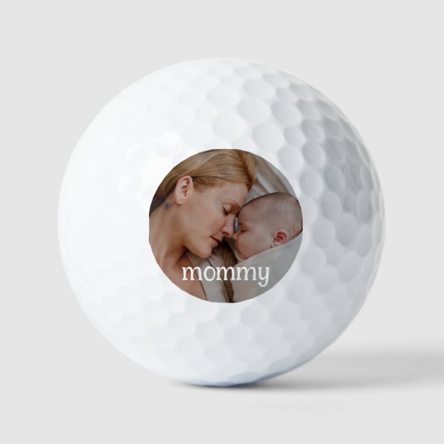 Mummy mothers day Custom photo  Golf Balls (Front)