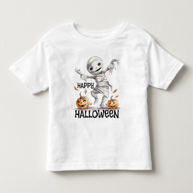 Mummy Moves – A Halloween Hello in Wraps Toddler T-Shirt (Front)