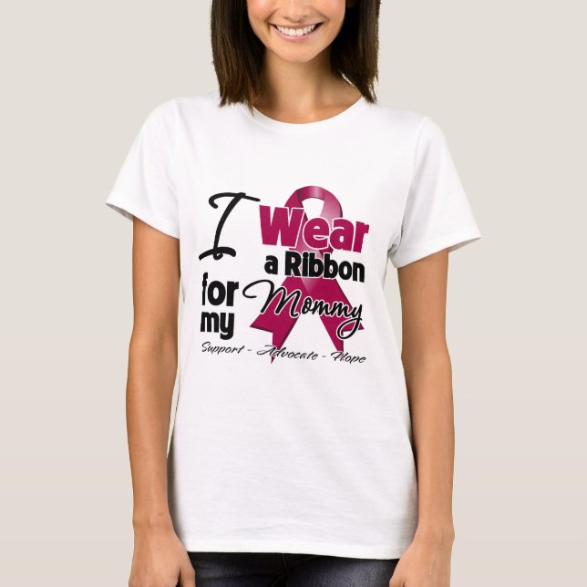 Mummy - Multiple Myeloma Ribbon T-Shirt (Front)