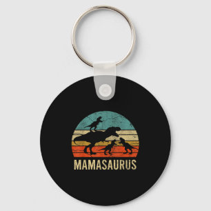 Mummy mum mama dinosaur funny 3 three kids key ring