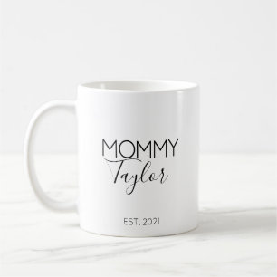 Mummy Name Pregnancy Announcement Gift Coffee Mug