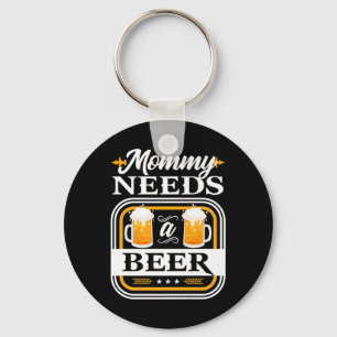 Mummy Needs A Beer Bride And Groom Drinker Beers W Key Ring
