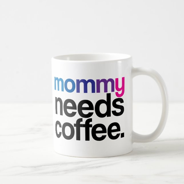 Mummy Needs Coffee Coffee Mug (Right)