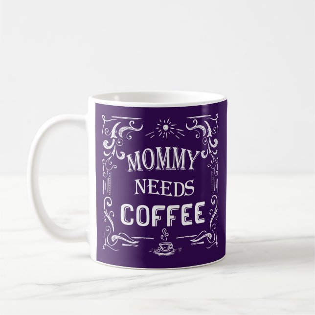Mummy Needs Coffee Mug (Left)