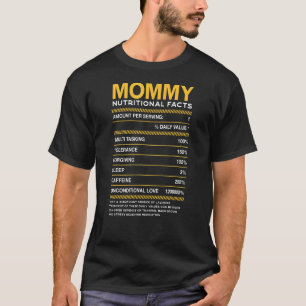Mummy Nutrition Facts Mum Mama Humour Professional T-Shirt