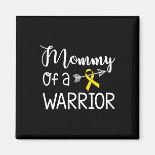 Mummy of A Warrior Childhood Cancer Awareness Magnet