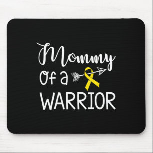 Mummy Of A Warrior Childhood Cancer Awareness Mouse Pad