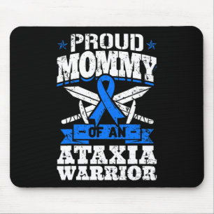 Mummy Of An Ataxia Warrior Awareness Ribbon Dystax Mouse Pad