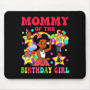 Mummy of birthday girl gracie pink doll family mouse pad