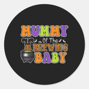 Mummy of Brewing Baby Costume Halloween 1 Classic Round Sticker