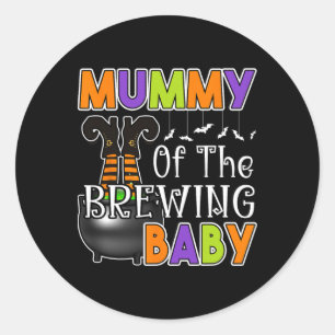 Mummy Of Brewing Baby Halloween Costume Classic Round Sticker