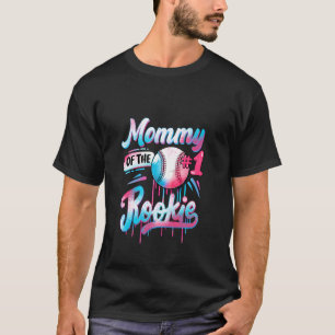 Mummy of Rookie 1st Birthday Baseball Drip Family T-Shirt