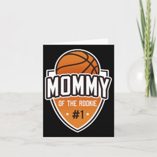 Mummy Of Rookie 1st Birthday Bysketbyll Party Matc Card