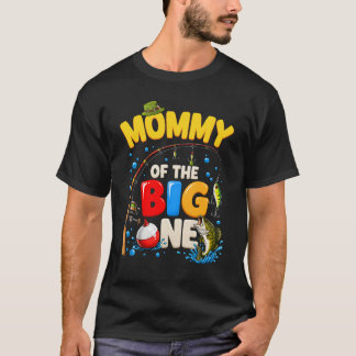 Mummy Of The Big One Fishing Birthday Boy Family P T-Shirt